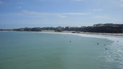 Timelapse in Newquay, Cornwall. Stock Footage 238356369