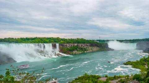 Timelapse Niagara Falls Daytime Stock Footage