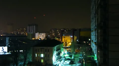 Timelapse Night City Stock Footage 11179227