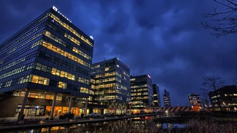 Timelapse with night city Video stock 72729026