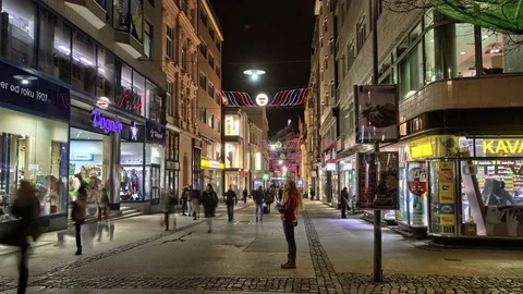 Timelapse with night city Stock Footage 72729042