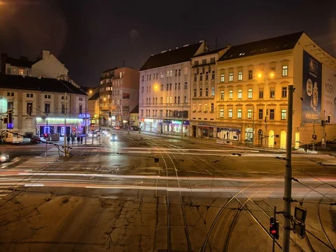 Timelapse with night city Stock Footage 72729284