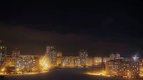 Timelapse night city Video stock 101549994