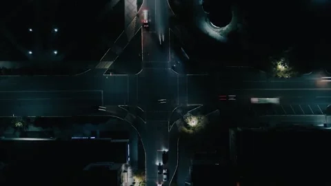 Timelapse of the night city Stock Footage 252077668