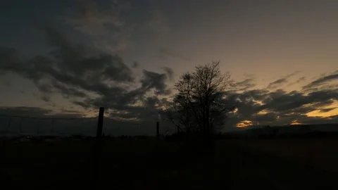 Timelapse night clouds, dark sky Stock Footage 134500694