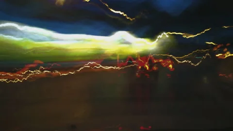 Timelapse of a Night Drive 2, 1080p Stock Footage