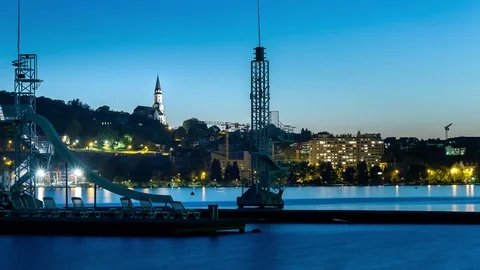 Timelapse night Video stock 84040153