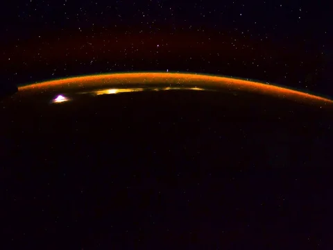 Timelapse Night from ISS 4K Stock Footage 72760921