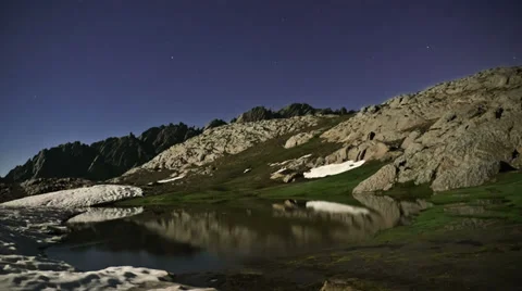 Timelapse night at the lagoon Stock Footage 36824794