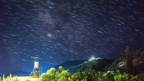 TIMELAPSE: Night landscape. Stock Footage 101685258