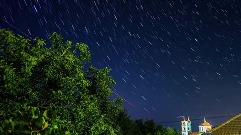 TIMELAPSE: Night landscape. Stock Footage 101685274