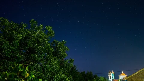 TIMELAPSE: Night landscape. Stock Footage 101685492