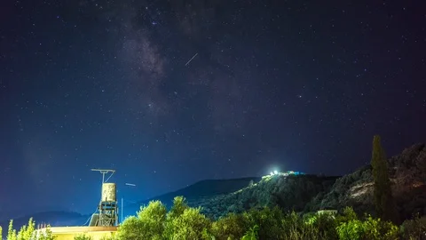 TIMELAPSE: Night landscape. Stock Footage 101685582