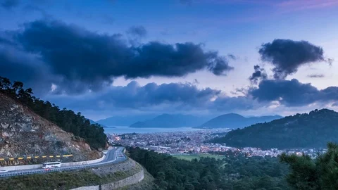 Timelapse of Night Marmaris. View from Hill. Stock Footage 101632347
