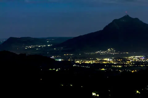 Timelapse Night in the Mountains Stock Footage 26212473