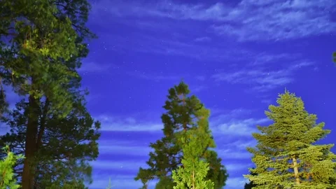 Timelapse of Night Sky with dolly and camera move Stock Footage 80241035