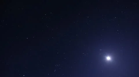 Timelapse of Night Sky Stock Footage 12531911