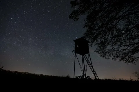 Timelapse of the night sky Stock Footage 233431776