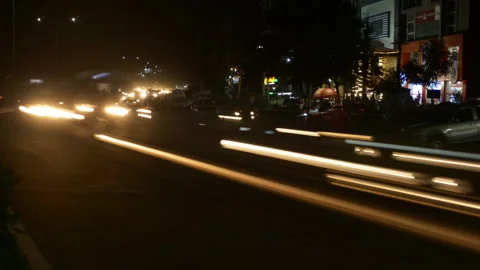 TimeLapse on the night of So Paulo Stock Footage 140025548