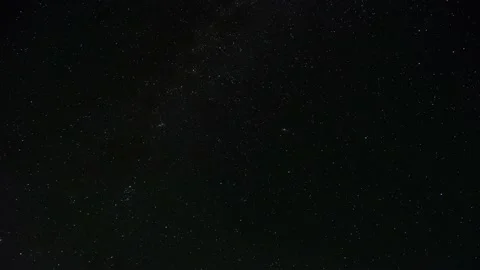 Timelapse of the night starry sky. The movement of stars in the night sky. Stock Footage 207539265