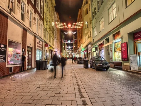 Timelapse with night traffic Stock Footage 72730597