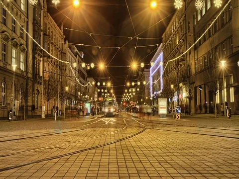 Timelapse with night traffic Video stock 72730618