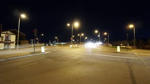 Timelapse - Night - Traffic Stock Footage 81257767