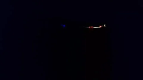 Timelapse of night traffic on the freeway. Timelapse of a stream of cars on a 스톡 동영상 274597998