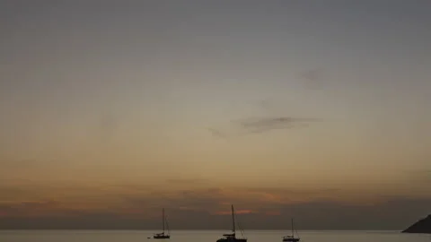 Timelapse, nightfall on the coast Stock-Footage 221863407