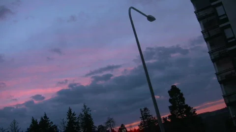 Timelapse nightfall 動画素材 148462