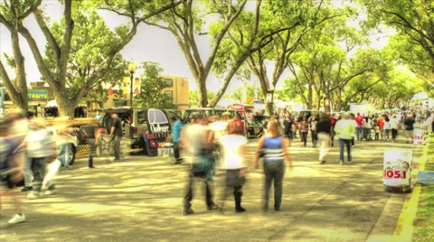 Timelapse of the nm state fair crowd 2012 Stock Footage 36976870