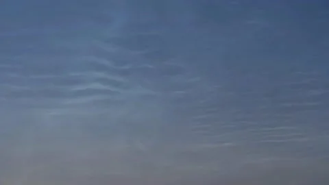 Timelapse of noctilucent clouds in the night sky 4k Stock Footage 237298012