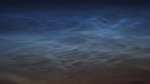 Timelapse of noctilucent clouds in the night sky 4k Stock Footage 237298182