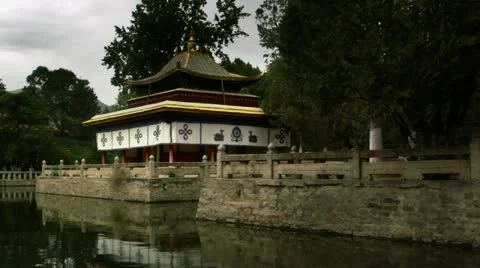 Timelapse Norbulinka Summer Palace Stock Footage