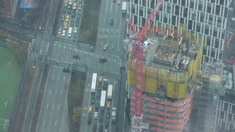 TimeLapse NY Building Construction 4K Stock Footage 70715553