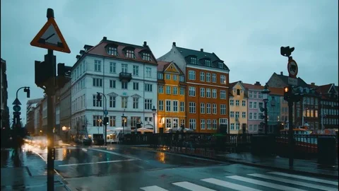 Timelapse Nyhavn Stock Footage 125958169