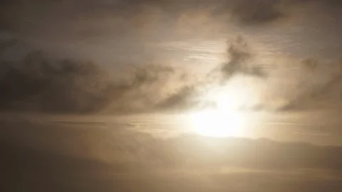 Timelapse o the sky - sunset - clouds. Stock Footage 89571176