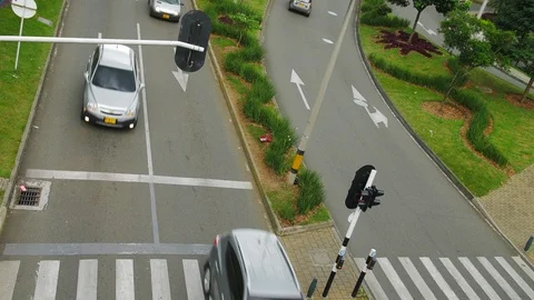 Timelapse o traffic in El Poblado, Medellin Colombia Vídeo Stock 99092894