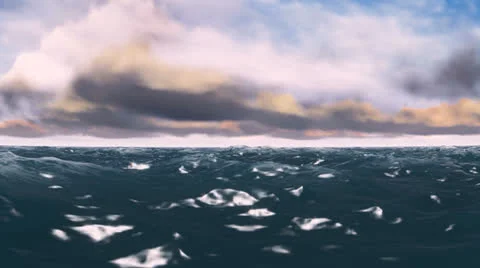 Timelapse ocean and clouds Stock Footage 23944484
