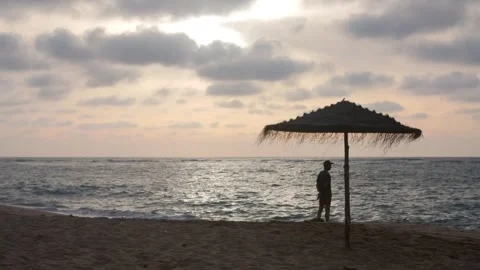 Timelapse of ocean waves crashing on Bouznika Beach Morocco Stock Footage 342979083