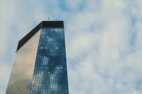 Timelapse od modern office building Stock Footage 95934262