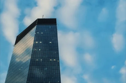 Timelapse od modern office building Stock Footage 95934332