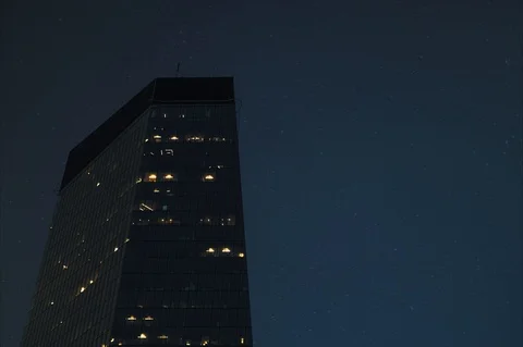 Timelapse od modern office building Stock Footage 95934372