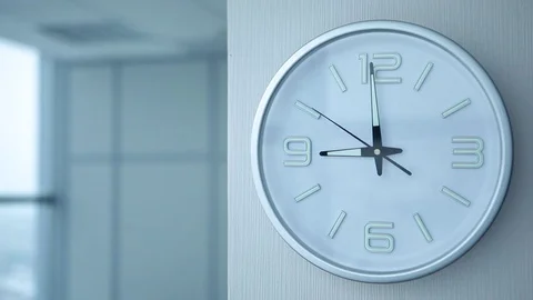 Timelapse of Office Clocks Stock Footage 72188222