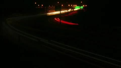 Timelapse Ohio Turnpike traffic 스톡 동영상 11589018