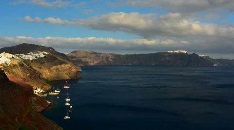 A timelapse in Oia, Santorini Stock Footage 59553925