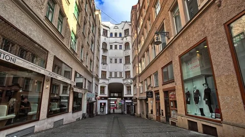 Timelapse in old city Stock Footage 72729032