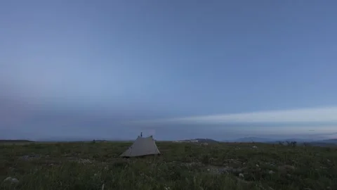 Timelapse of Open Wilderness From Day to Night Stock Footage 326698586