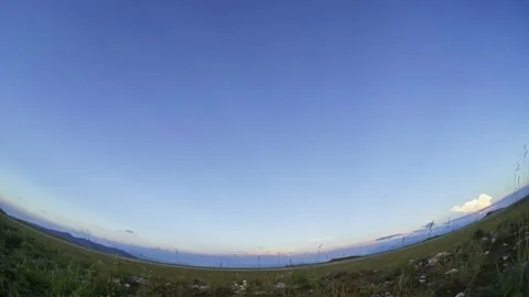 Timelapse of Open Wilderness From Day to Night Stock Footage 326698741