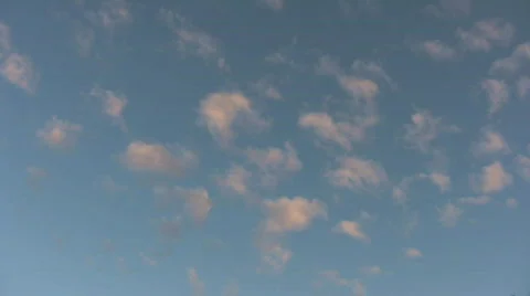 Timelapse of orange clouds on sunset Video stock 506299